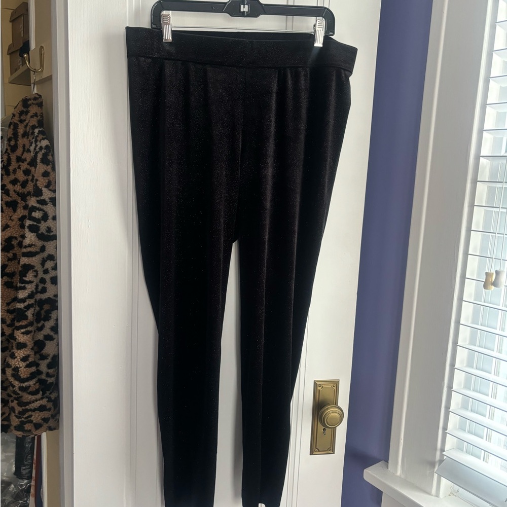 Vince Camuto Sparkle Velvet Leggings (Nordstrom)